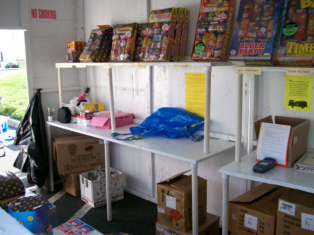 photo of our organized booth (2008)