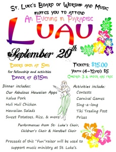 2014 Luau Flyer