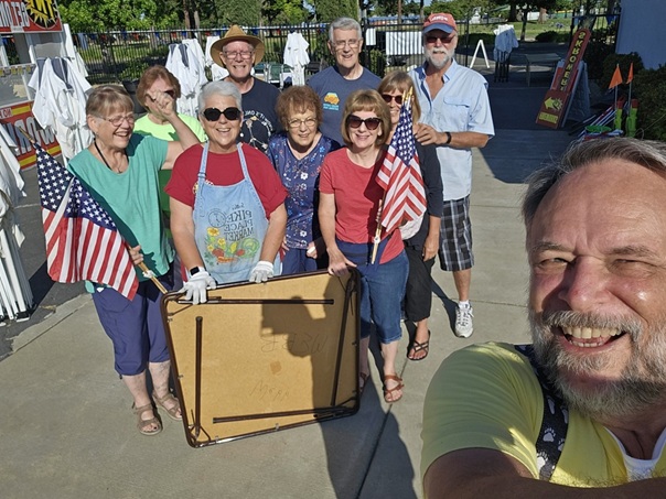 photo of the Fireworks Booth volunteer crew in 2023